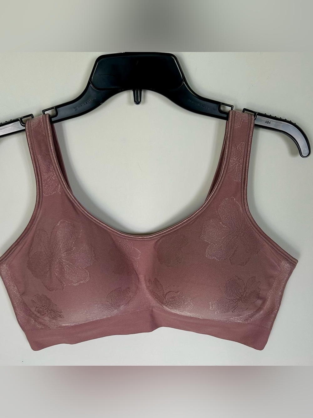 Bali Seamless Floral Wireless Comfort Bra - Dusty Rose. 2XL